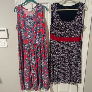 Red white and blue dresses Emma & Michele and Perceptions xl